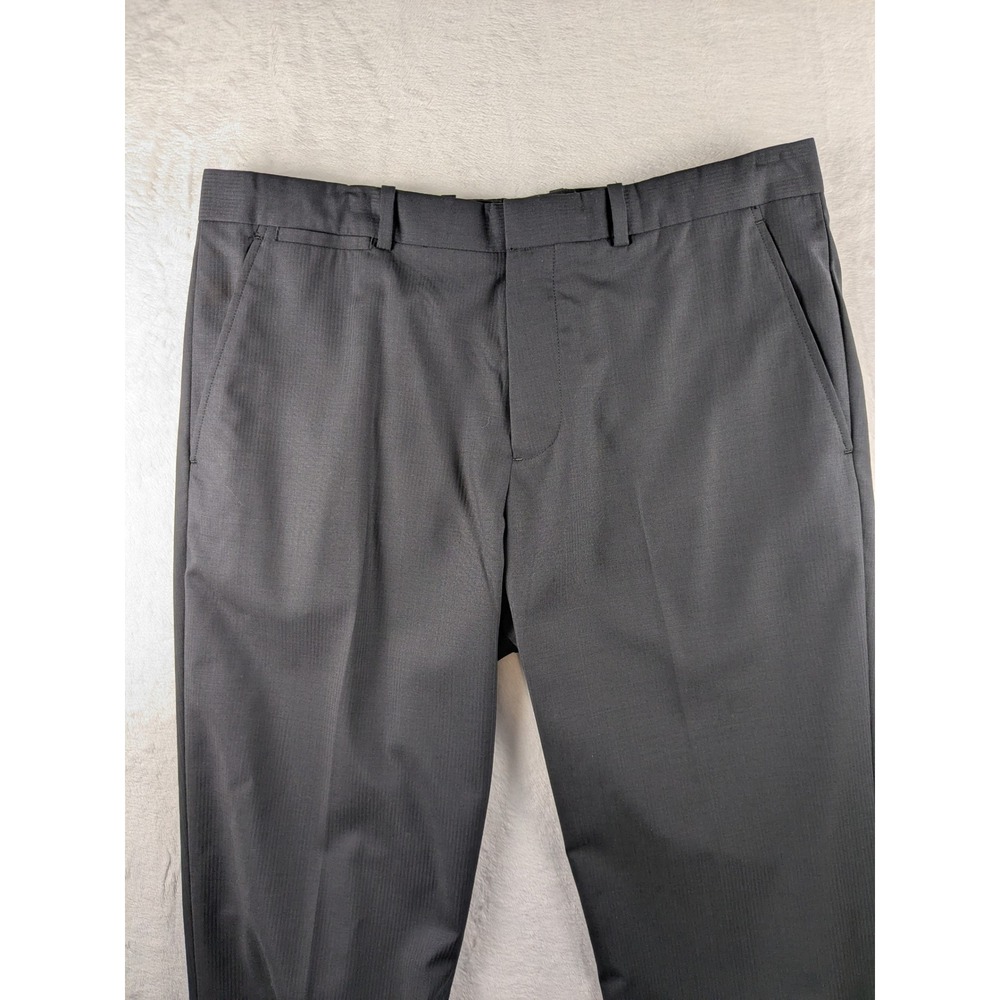 Theory Mens Marlow Commit Wool Dress Pants Herringbone Career‎ Trousers (Read)